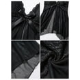 thumbnail image 4 of ValueVibe Lingerie for Women Sexy Lace Babydoll Open Front Lingerie Sets V-Neck Mesh Chemise Nighty, Black 4XL, 4 of 5