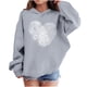 thumbnail image 1 of Sudadera con capucha y estampado de corazón de San Valentín, sudadera de manga larga para niños y niñas, chaqueta para niñas de talla mediana y grande., 1 of 7
