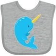 thumbnail image 3 of Inktastic Narwhal Boys or Girls Baby Bib, 3 of 4