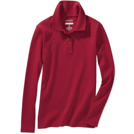 Girls' Long Sleeve Polo Shirt