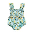 thumbnail image 1 of Gibobby Ropa Para Bebe Body estampado para bebé, trajes con tirantes para bebé, a rayas para niña, y mono Floral para niña(Verde, 9M), 1 of 5