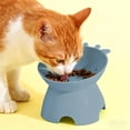 thumbnail image 5 of Byujiro Elevated Slanted Cat Bowl Neck-Friendly Anti-Tipping Raised Feeding Bowl Non-Slip Base Durable Plastic for Cats & Small Pets, Stress-Free Mealtime, 5 of 6