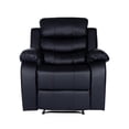 thumbnail image 2 of Sillón Reposet Reclinable Individual Midtown Concept Tapizado de Tela Negro, 2 of 7