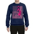 thumbnail image 2 of AmericanFlag Awareness Unisex Crewneck Graphic Sweatshirt, Navy, X-Large, 2 of 3