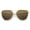 Gold / Brown, variant on sunglassLA Unisex Oversize Metal Frame Thin Temple Flat Lens Aviator Sunglasses (Silver / Smoke) - 62mm