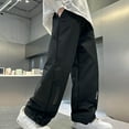 thumbnail image 6 of Boys Sweatpants Size 14-16 Kid Sweatpants, Boy's Solid Color Straight Leg With Pocket Casual Ankle Work Waterproof Pants Kids, 6 of 7