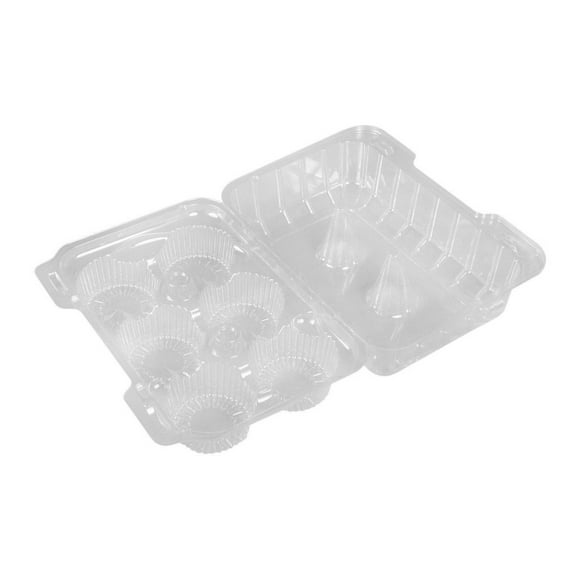 Plastic - 6 Cavity Cupcake Carrier - 6ct