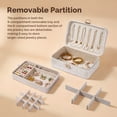 thumbnail image 6 of Casegrace Marble - Pattern PU Leather Jewelry Box, 2-Layer Storage with Removable Jewelry Tray,Organizer for Women Necklaces, Earrings, Rings, Home Countertop Decorative Storage Gift Case, 6 of 9