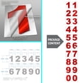 thumbnail image 2 of iSYFIX Reflective Red Vinyl Numbers Stickers - 1.5 Inch (2 Sets) - Premium Decal Die Cut and Pre-Spaced for Mailbox, Signs, Window, Door, Cars, Trucks, Home, Business, Address Number, 2 of 6
