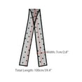 thumbnail image 3 of INSPIRE CHIC Women's Lace Embroidery Mesh Scarves Skinny Long Headscarf Neckerchief Black Dots 100x7cm/39.4x2.6 inches(LxW), 3 of 6