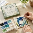 thumbnail image 6 of DIY Sea Glass Mosaic Art Kit, Ocean Animal Sea Glass Art Kit for Adults, Beginner Mosaic Craft Set with Colorful Glass Pieces and Tools, Handmade Coastal Tabletop Decor Gift, 6 of 7