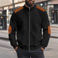 thumbnail image 2 of Men's Casual Corduroy Jacket Heavyweight Autumn Winter Zipper Cardigan Long Sleeve Solid Color Outerwear for Outdoor Comfort, 2 of 2