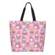 thumbnail image 1 of Disketp pink Holiday Joy Bolsa Tote Estampada para Mujer, Bolso de Hombro y de Mano para Compras y Viajes, 1 of 8