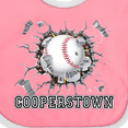 thumbnail image 4 of Inktastic Cooperstown Baseball Breakthrough Boys or Girls Baby Bib, 4 of 4