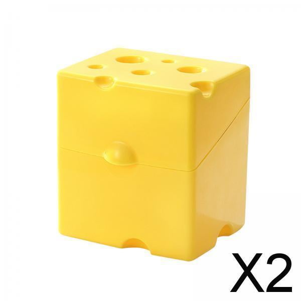 Contenedor de Rebanadas de Queso Perfecl 2 Piezas Tapa Abatible Hermética
