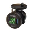 thumbnail image 3 of Amp Socket Meter Dc 12/24V Fast Led Motorcycle Car Qc3.0 Usb Voltage Voltmeter, 3 of 4
