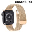 thumbnail image 1 of Correa de metal Malla Hebilla magnética de acero inoxidable Compatible con Apple Watch BandsOro rosa, 38/40/41 Fokelyi 222875-2, 1 of 7