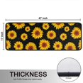 thumbnail image 5 of Kitchen Rugs Sets Of 2,Black Sunflower Pattern Anti Fatigue Kitchen Mat Rugs Non Slip Washable,Decorative Kitchen Floor Mats for Kitchen,Sink,Laundry,17"x47"+17"x47", 5 of 5