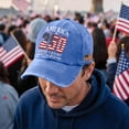 thumbnail image 2 of USA 250th Anniversary Hat 1776–2026 Patriotic Embroidered Flag Map Baseball Cap Unisex, 2 of 7