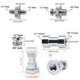 thumbnail image 2 of lanema 1/4 inch Male to 1/4" 3/8" Male Metal Threaded Screw Adapter Tripod Screw Conve, 2 of 17