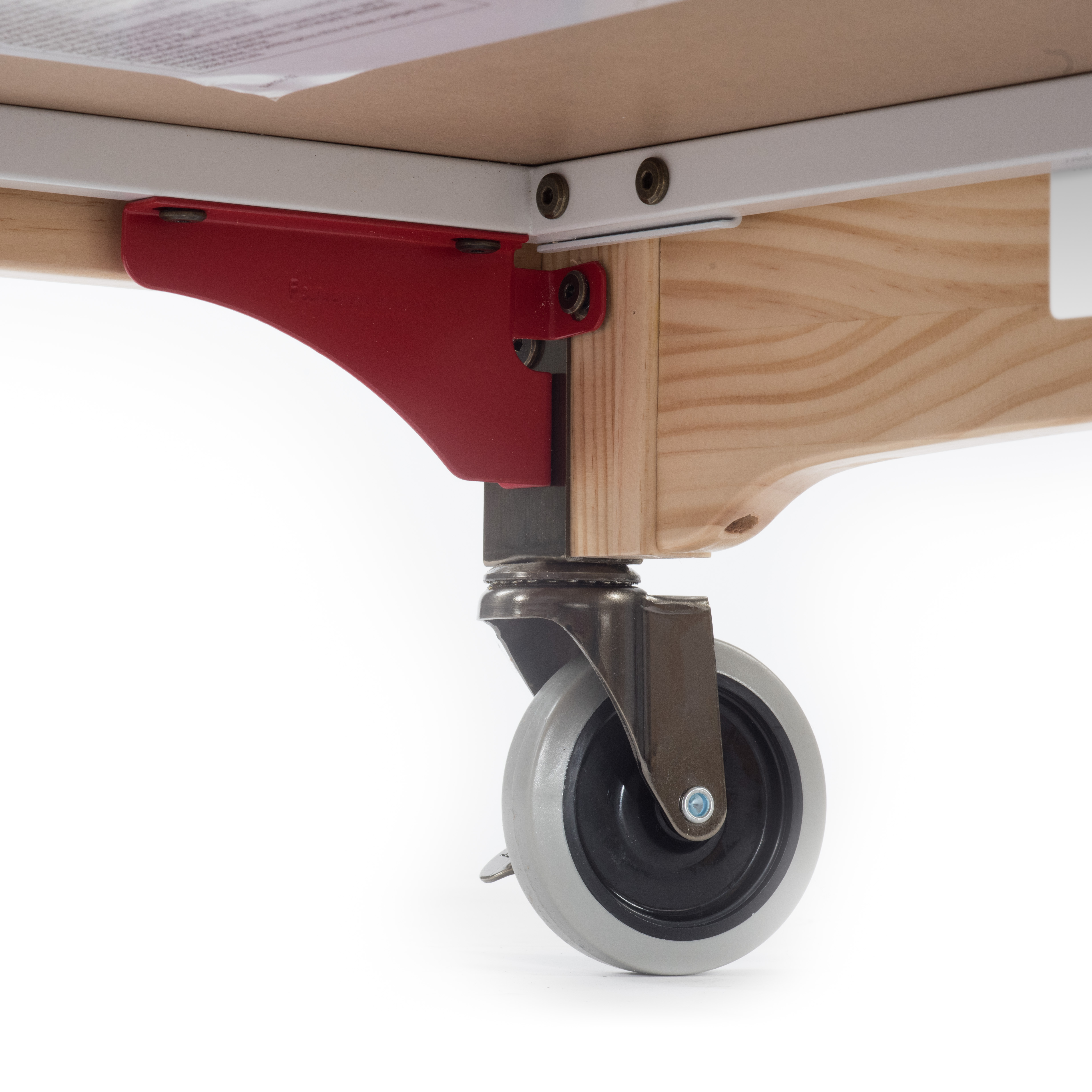 Foundations Evacuation Kit for Serenity Cribs, 4" Casters and Red Steel Gusset Plates