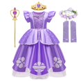 thumbnail image 1 of Niñas Princesa Sofía El primer vestido de fiesta a Puff manga tul elegante cumpleaños Cosplay disfraces de Halloween vestido Fivean unisex, 1 of 2