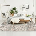 thumbnail image 4 of La Dole Rugs Traditional Persian Oriental Distressed Teal Turquoise Ivory Grey Red Orange Area Rug Living Room Bedroom Carpet Tapis 3x5 3x10 4x6 5x8 6x9 8x10 9x12, 4 of 11