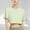 #4Green, variant on Byworldtasic Women's Basic Shirt Womens Oversized Cropped T-Shirts Scoop Neck Short Sleeve Boxy Tops Solid Color Workout Tee Shirts