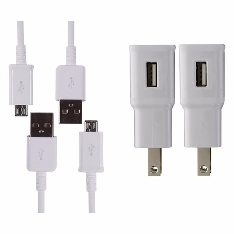 2Pack OEM Samsung Galaxy S4 USB Data Cable plus Home/Wall Charger ETAU90JWE Walmart Canada