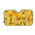 thumbnail image 4 of Uemuo Yellow Limes Pattern Accordion Car Windshield Sun Shade, Foldable Reflective Sun Visor for Car, Reflector Windshield Sunshade-Small, 4 of 7