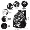 thumbnail image 4 of Mochila Choco Mocha con estampado de vaca para niñas adolescentes de 45 cm, color negro, 4 of 6