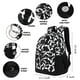 thumbnail image 4 of Mochila Choco Mocha con estampado de vaca para niñas adolescentes de 45 cm, color negro, 4 of 6