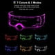 thumbnail image 5 of Gafas con visera LED, 7 colores, gafas futuristas, 3 modos de luz, 5 of 8
