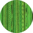 thumbnail image 1 of Ahgly Company Indoor Round Southwestern Green Country Area Rugs, 5' Round, 1 of 4