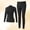 Black, variant on Naittoop Womens Thermal Underwear Sets Long Johns Base Soft Layer Top and Bottom 2 Pieces Pajams Set for Women Cold Weather