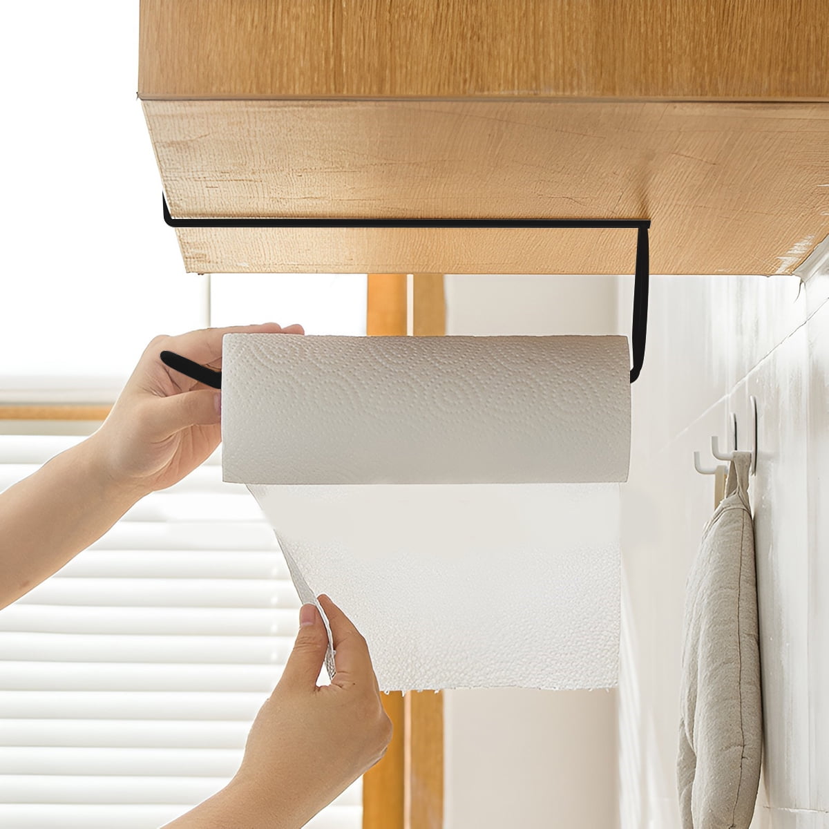 Paper Towel Holder Hanger Under Wine Glass Holder Multifunctional Paper Towel Racks