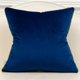 thumbnail image 2 of Funda de cojín de terciopelo a rayas de cuero azul marino, blanco y dorado, funda de almohada decorativa moderna de lujo, 2 of 5