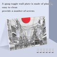 thumbnail image 3 of Yayeee Toggle Light Switch Wall Plate 2-Gang 4.56"x4.48" Decorative Outlet Cover, White Streets, 3 of 7