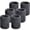Black and White, variant on 6 Pcs Wrist Sweatbands Sports Wristbands for Competitions Absorbent Sweatbands for Basketball Tennis Football Running Working