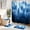 A-blue02, variant on 4 PCS Dark Green Misty Mountain Shower Curtain Set 72Wx72H Nautre Tree Summer Rainforest Natural Complete Bathroom Set Non-Slip Bath Rug Toilet Lid Cover U Shape Mat with 12 Hooks