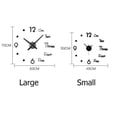 thumbnail image 7 of LNKOO DIY Wall Clock, 3D Mirror Stickers Large Wall Clock Frameless Modern Design Silent Number Clock for Living Room, Home, Office, School Decoration Gift, 7 of 7