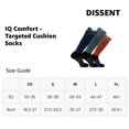 thumbnail image 4 of DISSENT Adult Unisex IQ Comfort Targeted Cushion Socks, Color: Gray, Size: M, 4 of 4