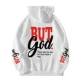 thumbnail image 5 of Arlun Funny Graphic Hoodies for Women Oversized Long Sleeve Letter Printed Drawstring Hooded Sweatshirts Fashion Soft Comfortable Loungewear Streetwear Pullover Tops White2 XL, 5 of 6