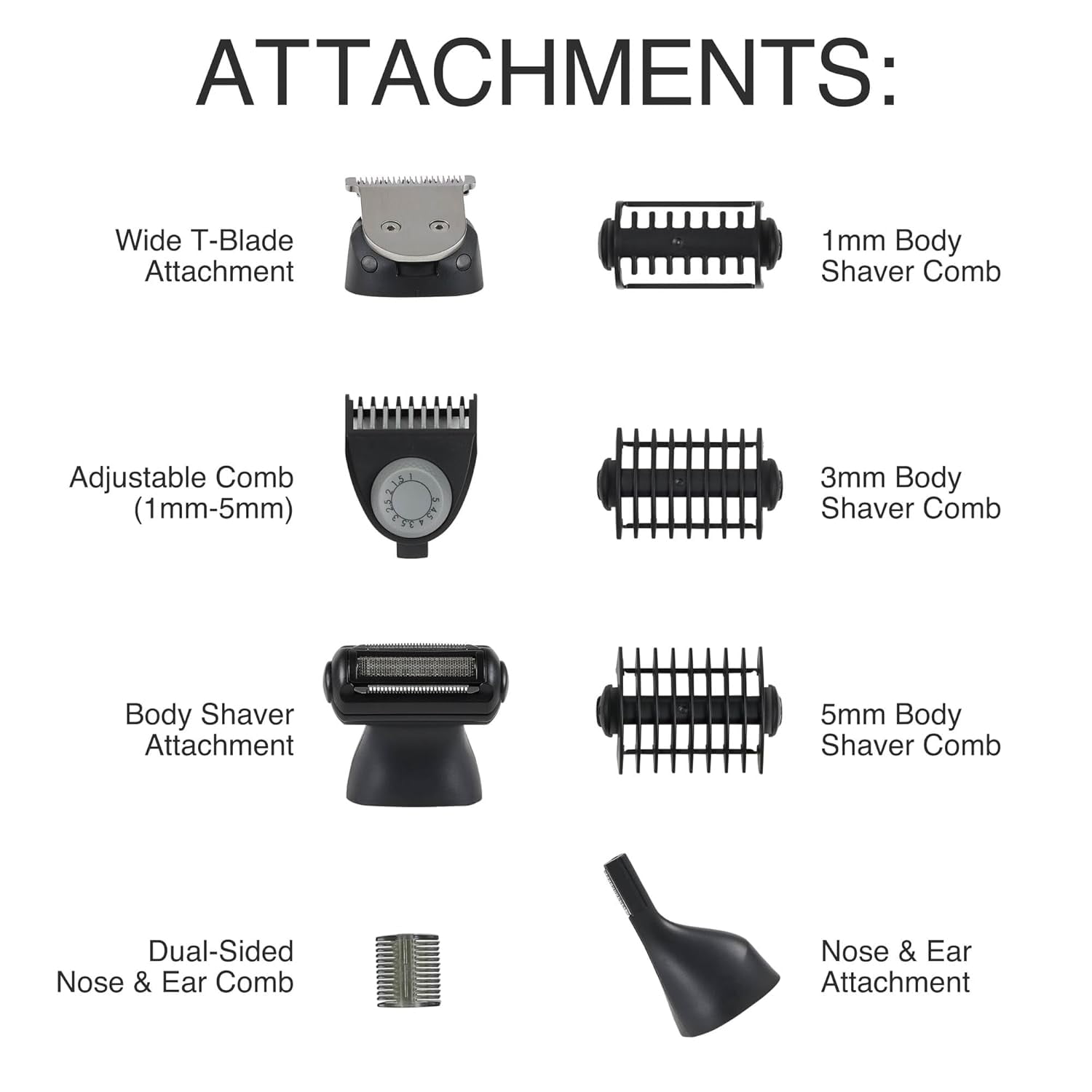 Remington ONE Shave & Groom Multi-Tool Electric Razor for Men, Foil Shaver with 4 Full-Size Attachments & 5 Adjustable Combs for Beard, Face & Body Grooming