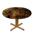 thumbnail image 3 of WYYP A Majestic Lion Majestic and Domineering Imposing and Imposing Round Tablecloth 100% Polyester Fiber Table Cloth White, 3 of 8