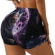 thumbnail image 1 of Fotbe Purple Moon Cat Shorts Sin Costuras – Shorts Deportivos de Cintura Alta para Mujer, Elásticos para Gimnasio, Yoga, Running o Ciclismo-Small, 1 of 8