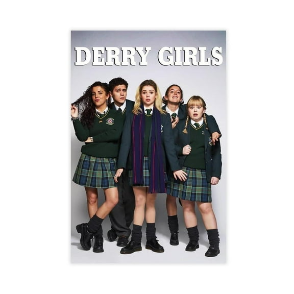 Series Derry Girls Poster Canvas Poster Wall Art Decor Print Picture Paintings for Living Room Bedroom Decoration Unframe