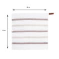 thumbnail image 4 of Sloppy Chef Bulk Case of 144 Kitchen Dishcloths (13x13), Cotton, Tan & Brown Stripes, 4 of 5