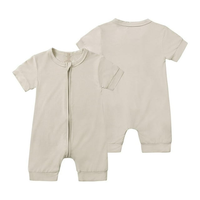 Baby Onesie Set Bamboo Fiber Material Fabric Comfortable for 0-24 Months Babay