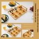 thumbnail image 5 of Tabla de quesos plato de queso multiusos fácil de limpiar rectangular 3 áreas separadas con cuchillos para festivales Anggrek Otros, 5 of 8